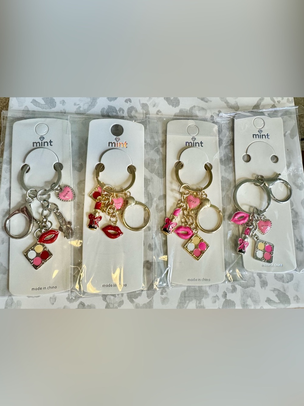 Mint Makeup/Beauty Bag Charms/Keychain